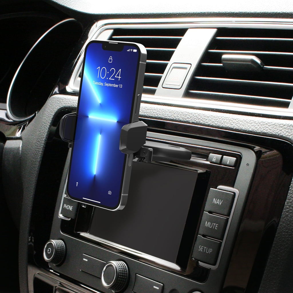iOttie Easy One Touch Mini CD Slot Mount and Phone Holder, Black, Plastic