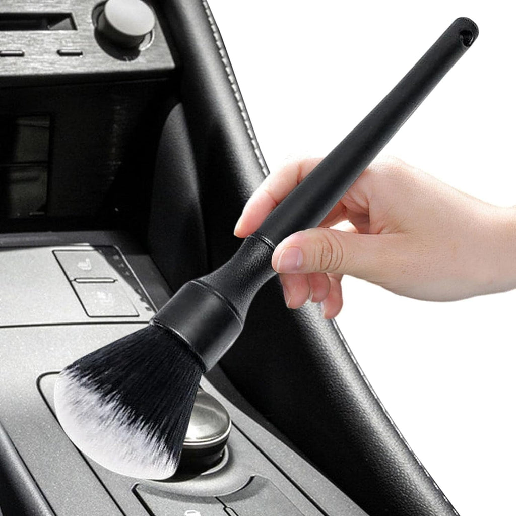 Detailing Brush - Ergonomical Car Interior Cleaning Kit Microfiber,Car Cleaner Auto Instrument Panel Dust Brush for Washing Emblems Wheels Interior Upholstery Air Vents Smashing