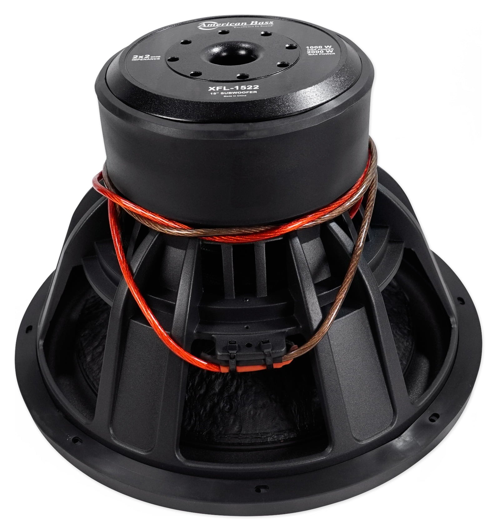 American Bass XFL-1522 2000w 15" Competition Car Subwoofer 3" Voice Coil/200Oz