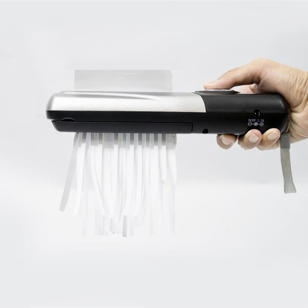 SuoKom Portable Paper Shredders Small Handheld USB Powered Stationery Office Home Cutting Machine Paper Documents Cutting Tool Shredders on Clearance