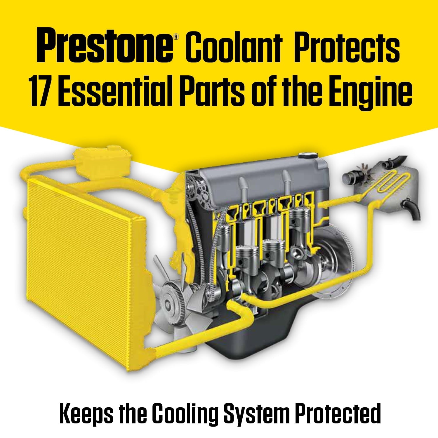 Prestone All Vehicles - 10yr/300k Mi- Antifreeze+Coolant (1 Gal - Concentrate)