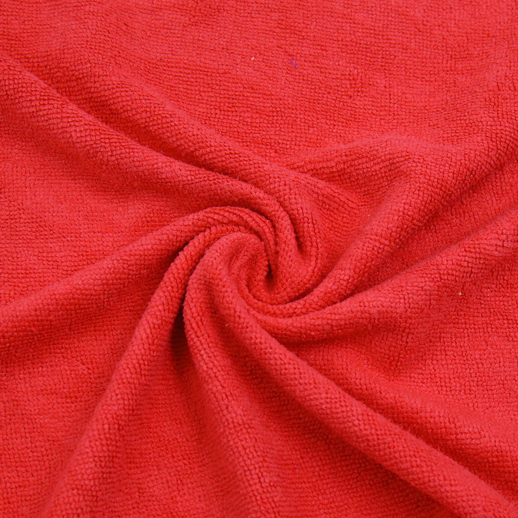 Unique Bargains 2 Pcs High Absorbing Synthetic Chamois Car Clean Cloth Towel Protective for Auto Door Glass Red Gray