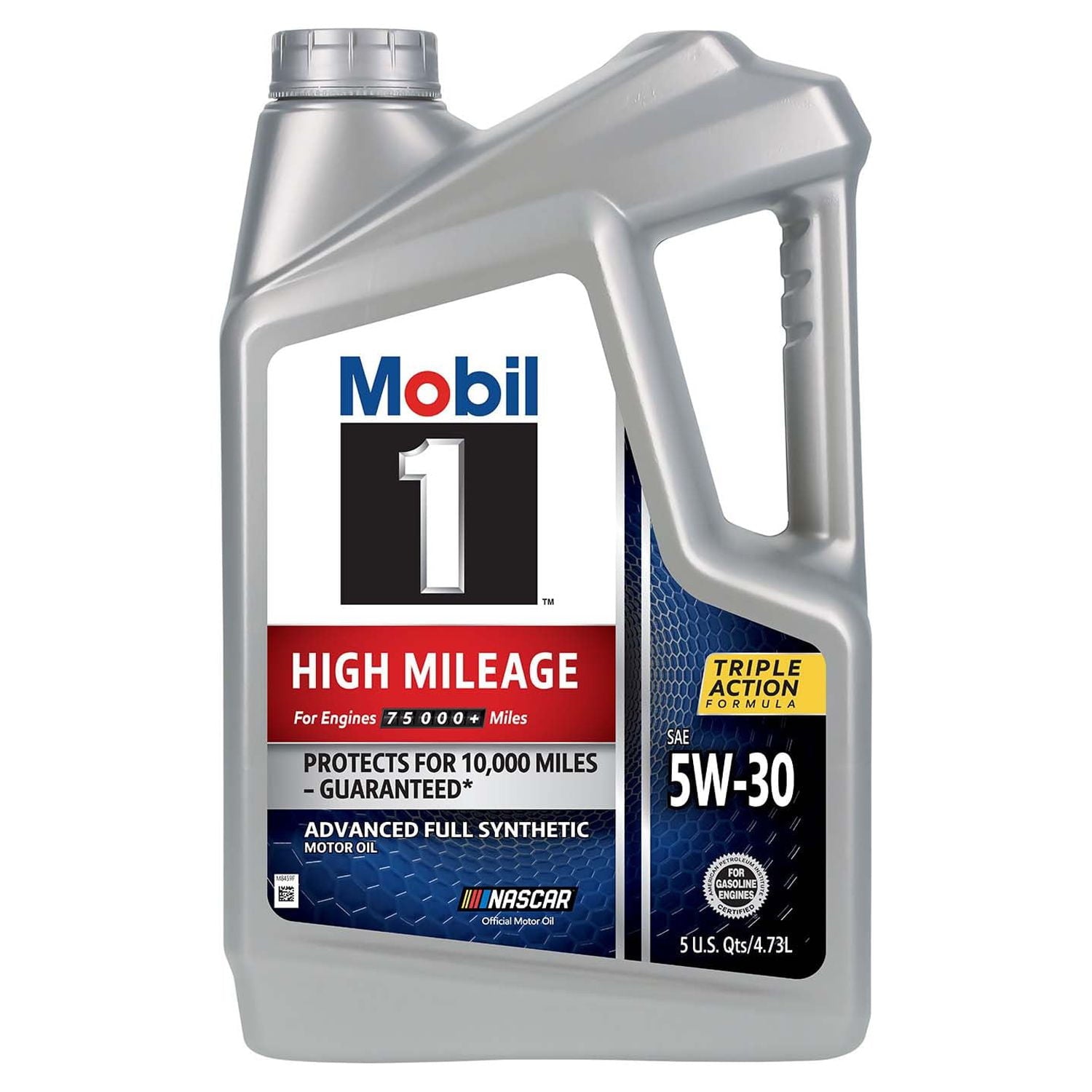 Mobil 1 High Mileage Full Synthetic Motor Oil 5W-30, 5 qt  (3 Pack)