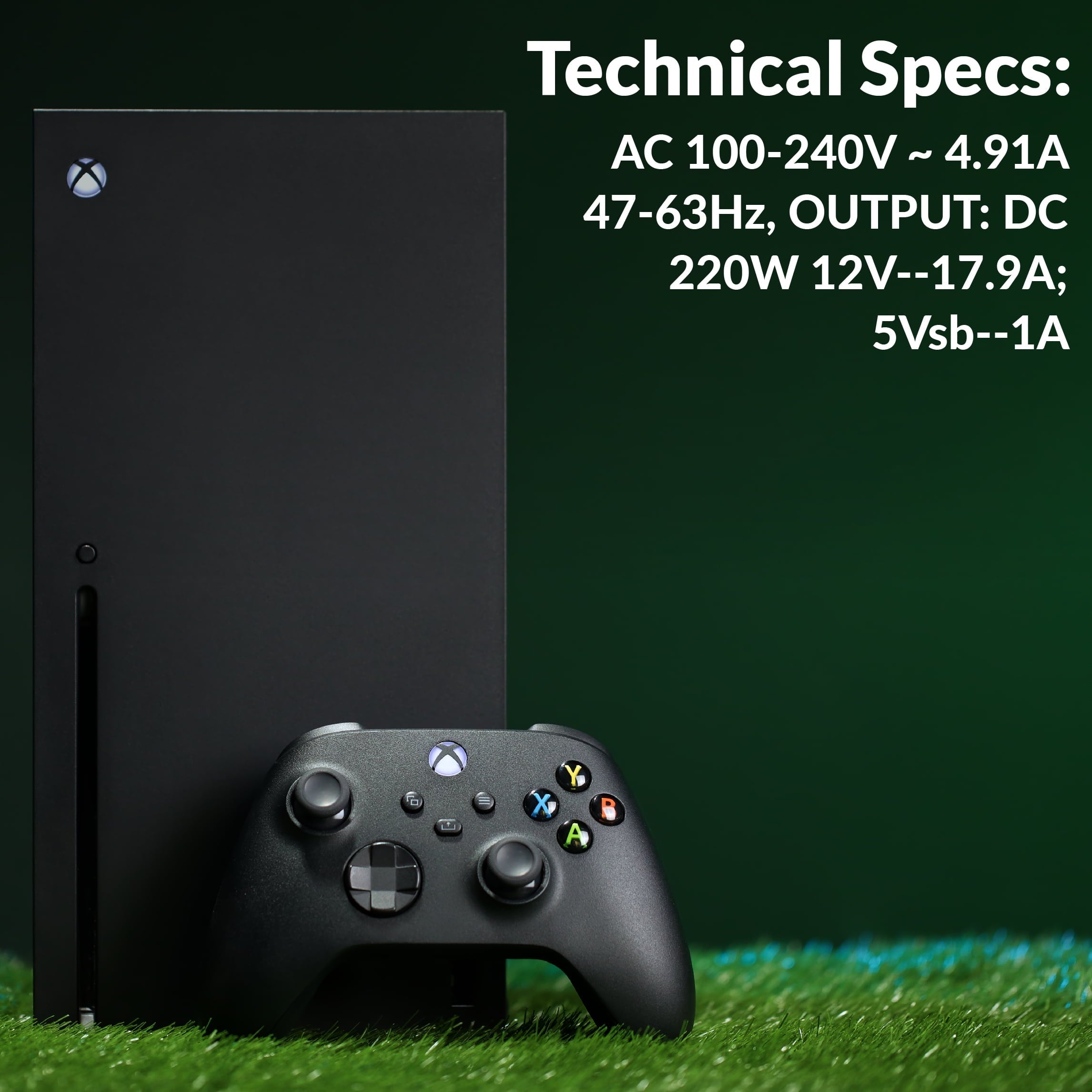 Group Vertical Xbox One Power Cord - USA Xbox 1 Power Brick AC Adapter