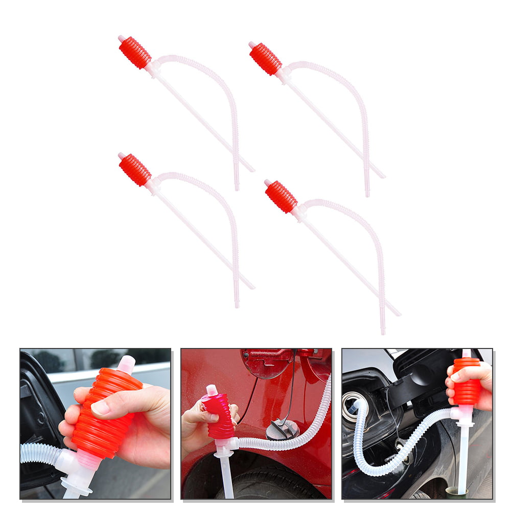 Homemaxs 4pcs Portable Oil Changing Pump Convenient Oil Siphon Pumps Water Change Siphon