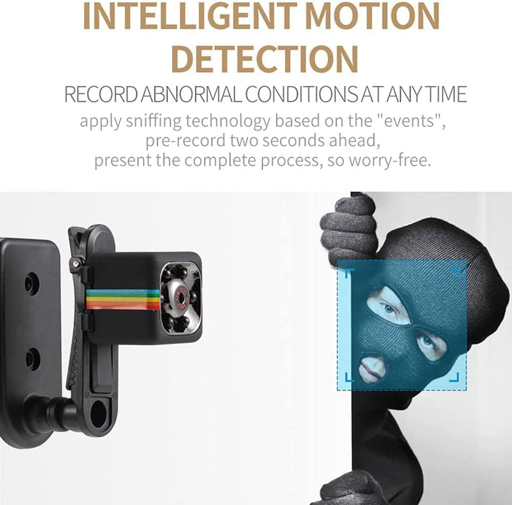 Visland Cop Cam, Mini Camera Wireless, Sports HD DV SQ11 Camera, Hidden 1080P Micro Nanny Motion Detection Camcorder Infrared Night Vision Digital Video Recorder Outdoor Indoor Office