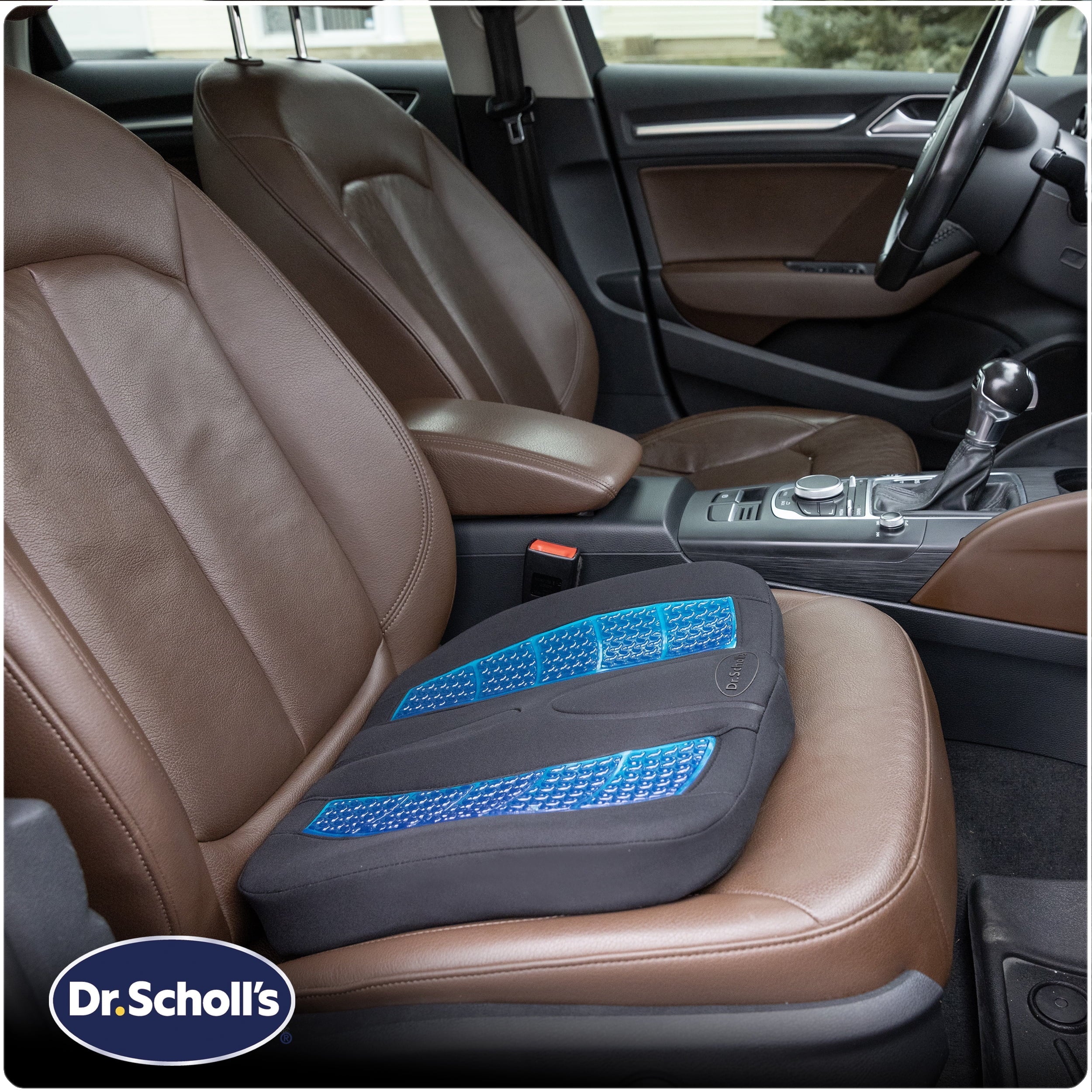 Dr. Scholl’s Black Massaging Gel Posterior Seat Cushion, 46100WDI, 2.83 lb
