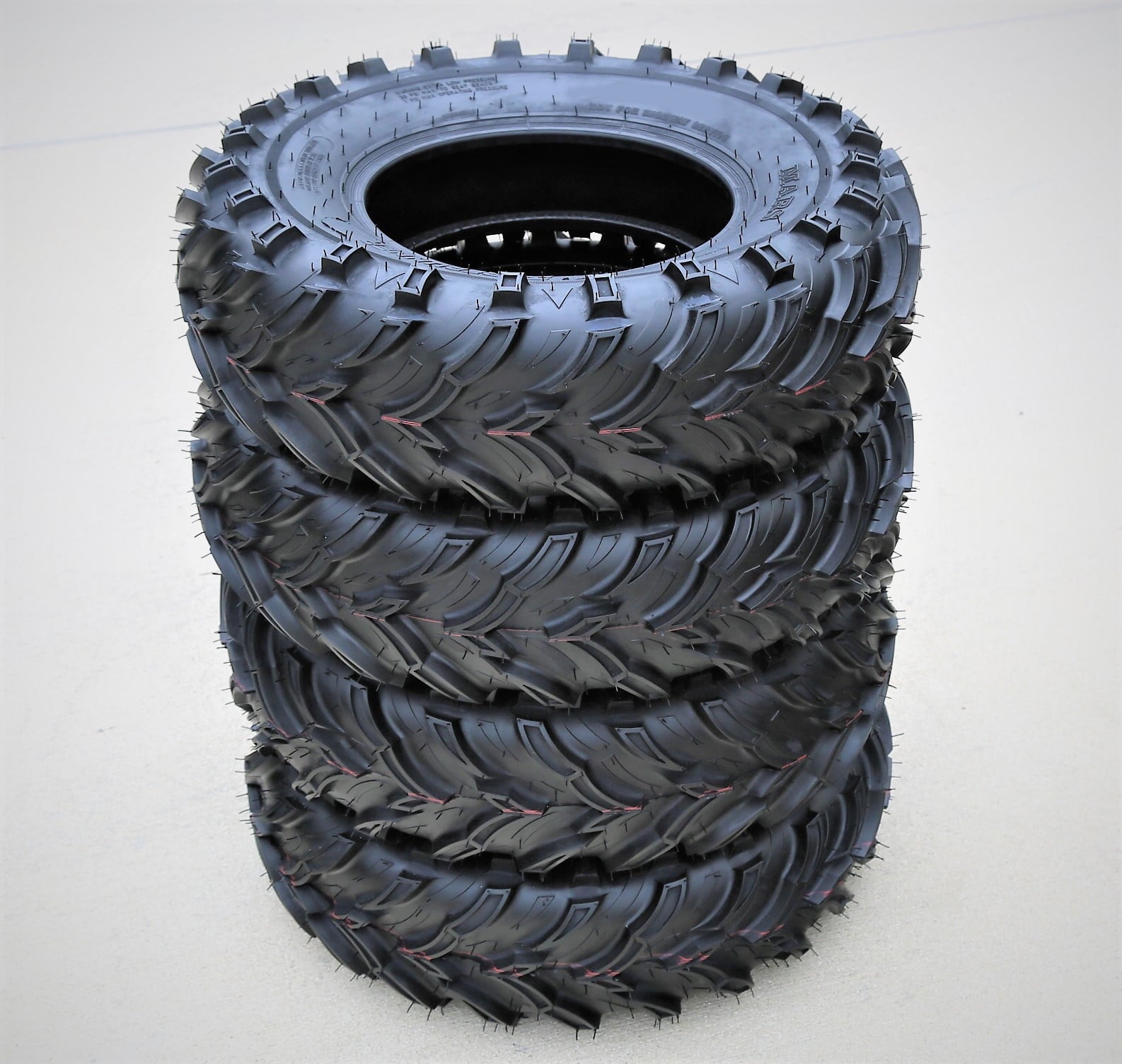 Pair of 2 (TWO) Forerunner Mars B 25x10.00-12 25x10-12 50F 6 Ply MT M/T Mud ATV UTV Tires