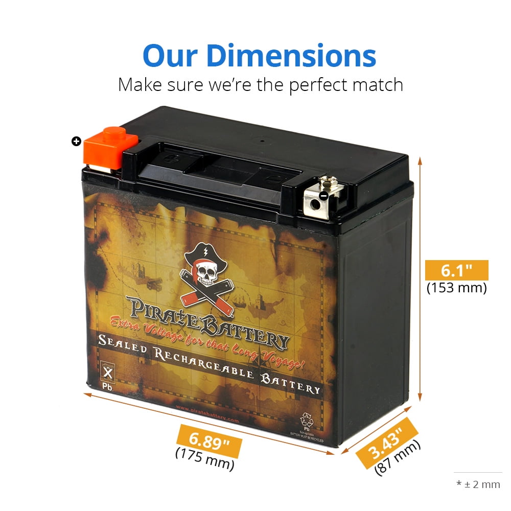 Pirate Battery Ytx20-Bs Motorcycle Battery for Harley-Davidson 1000Cc Xlx-61 Xr1000 1984