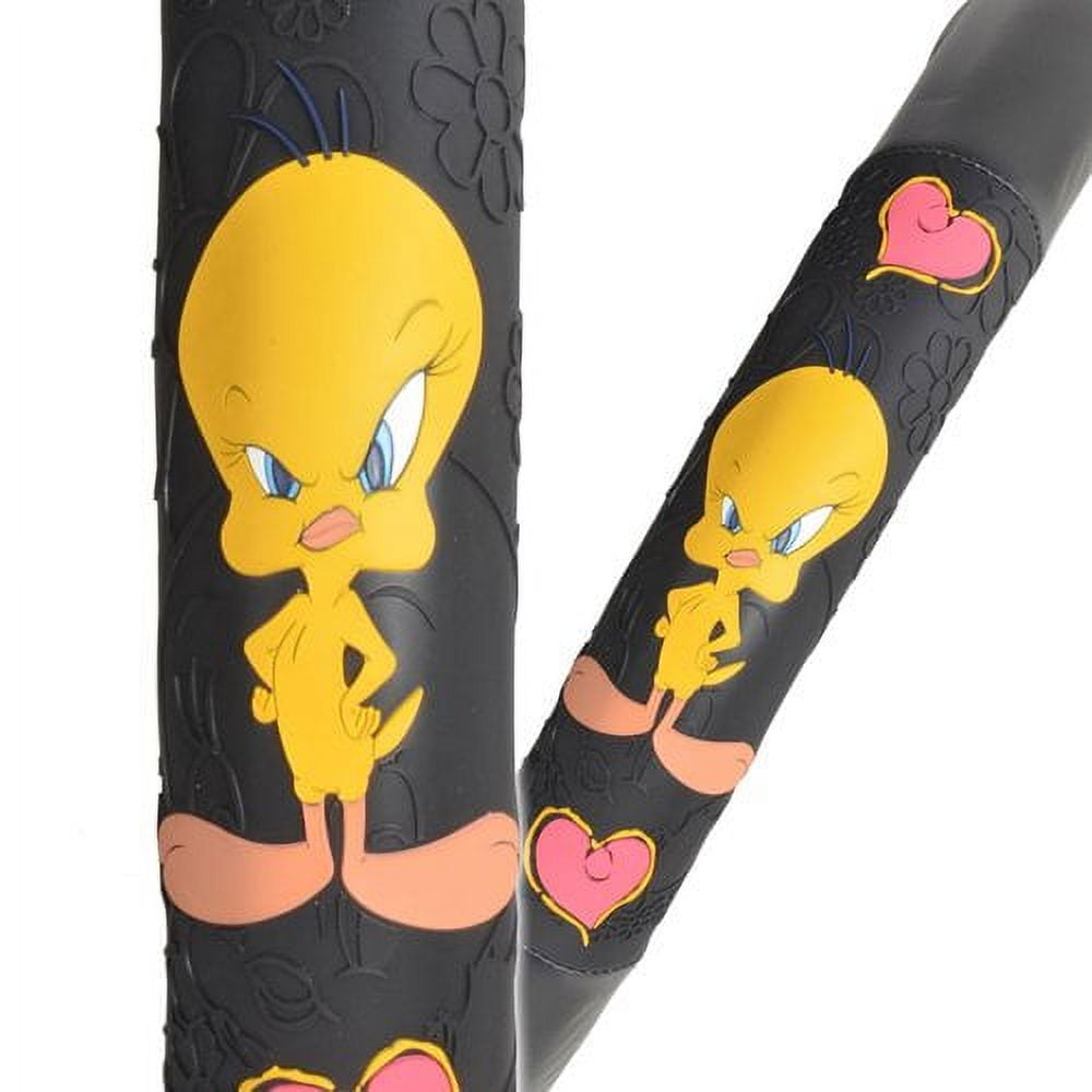 Tweety Bird Steering Wheel Cover for Car, Comfort Grip Character Accessories, Standard Size 14.5"-15.5"