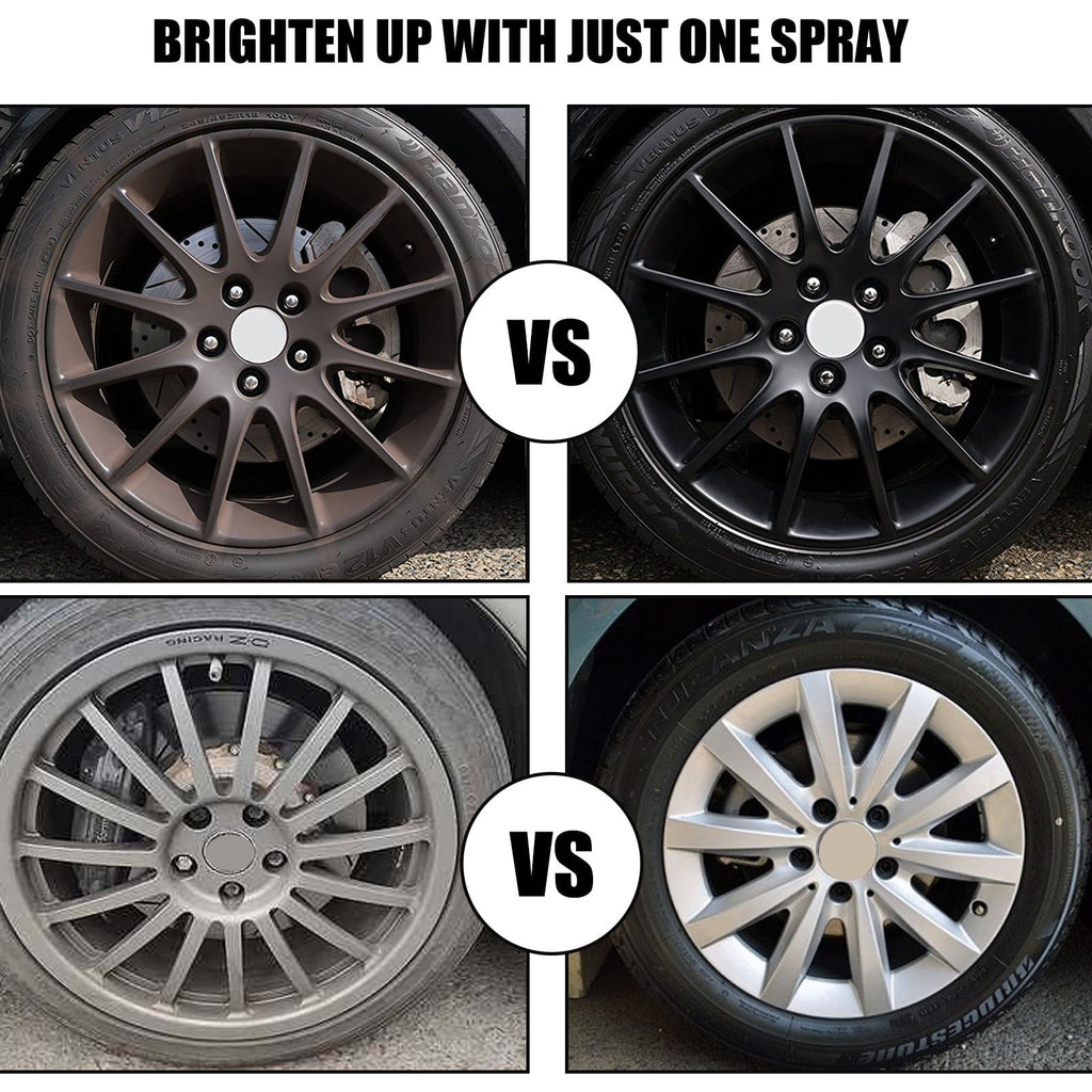 QISIWOLE Tire Cleaner - Rim and Tire Cleaner for Brake Dust and Grime - Safe for Alloy, Chrome, Aluminum, and More - 3.38 Oz