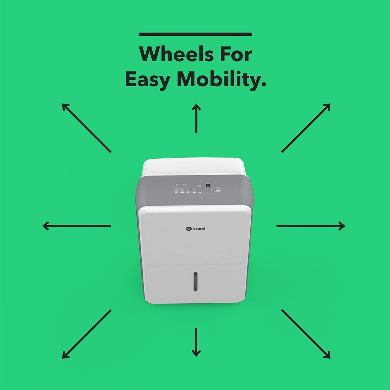 Vremi Energy Star Rated Dehumidifier for Medium to Large Rooms up to 1,500 sq ft