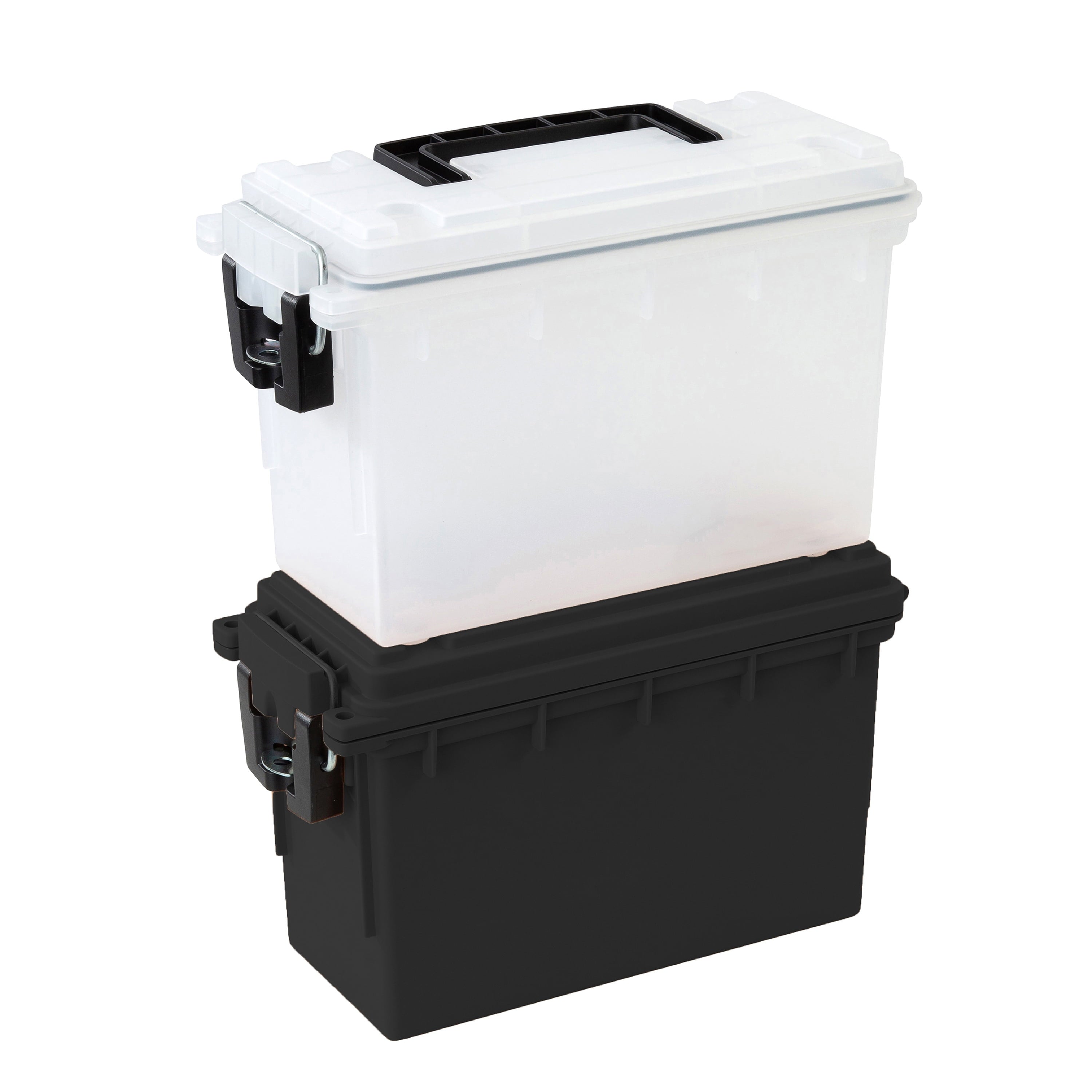Hyper Tough Black Locking and Stacking Utility Box, Organization box