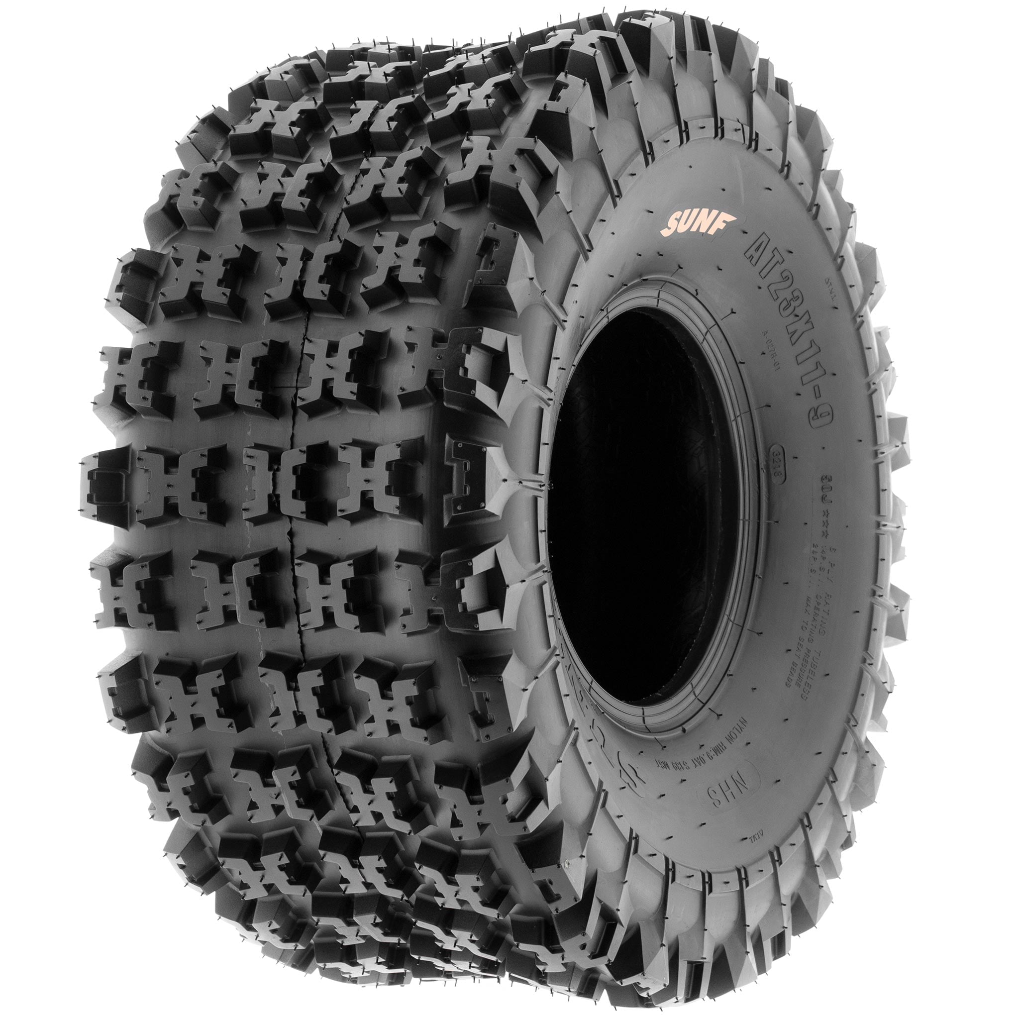 SunF All Terrain ATV UTV Tires 22x10-9 6 PR A027 (Pair of 2)