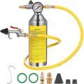 AC Flush Kit, Car Air Conditioner System Clean Canister Flushing Tool Set Air Conditioning Pipe Cleaning Bottle