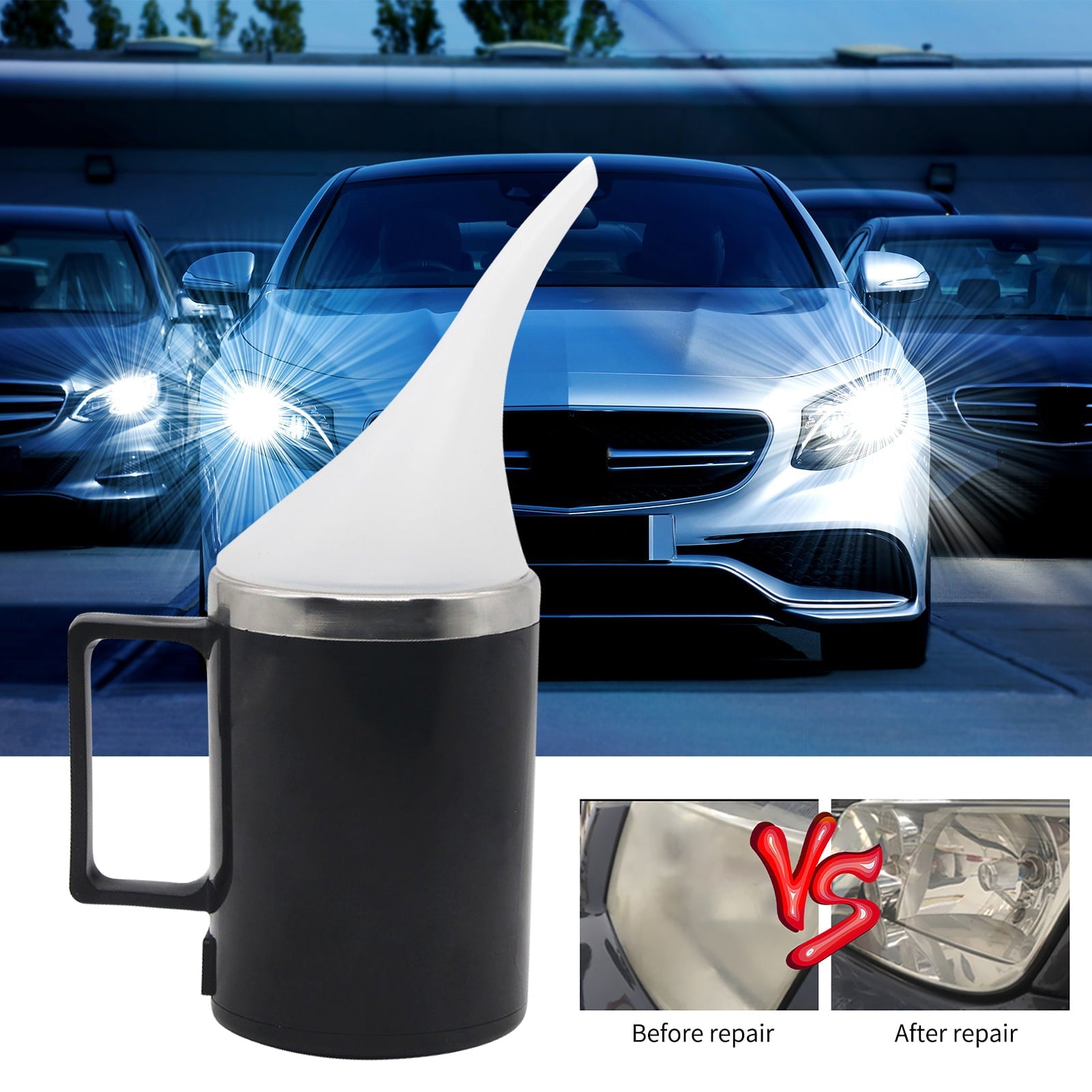 KUNyu 220V Headlight Lens Atomizing Cup Restoration Heating Headlight Lens Polish Tool for Vehicles