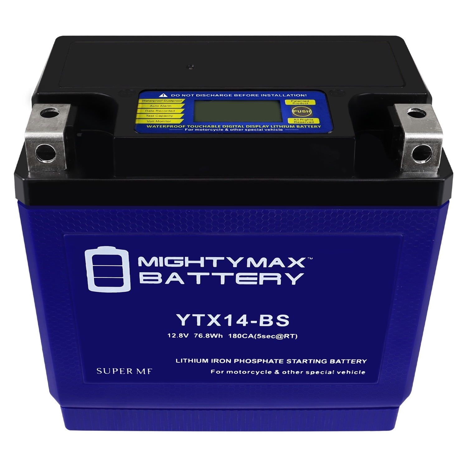 YTX14-BS Lithium Replacement Battery Compatible with Powersport Motorcycle Scooter ATV