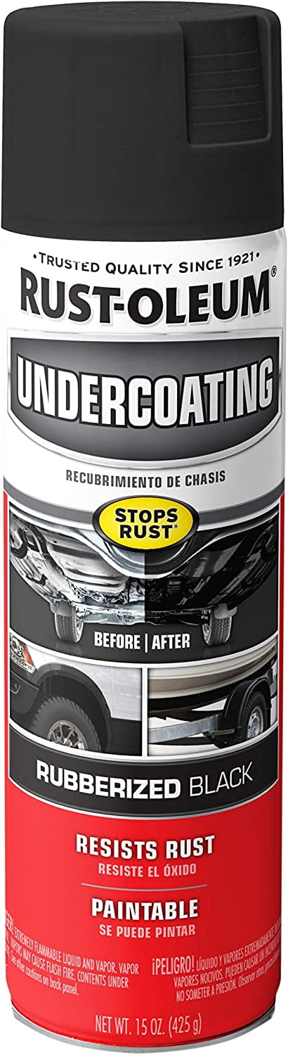 Rust-Oleum 248656 Professional Grade Rubberized Undercoating Spray, 15 oz Spray Can, Black