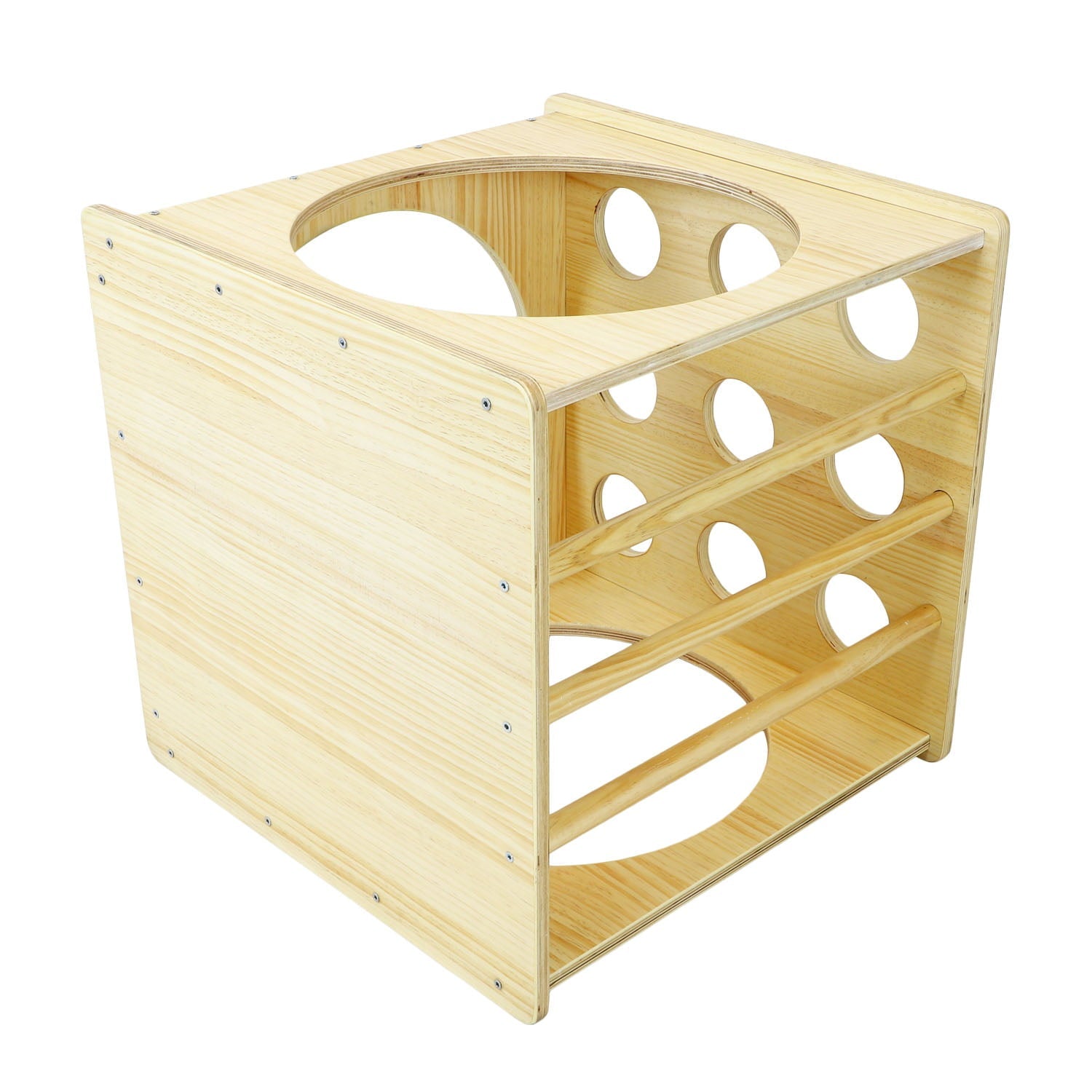 Clevr Wooden Cube Climber for Kids Toddlers Climbing Toy Activity Center Indoor