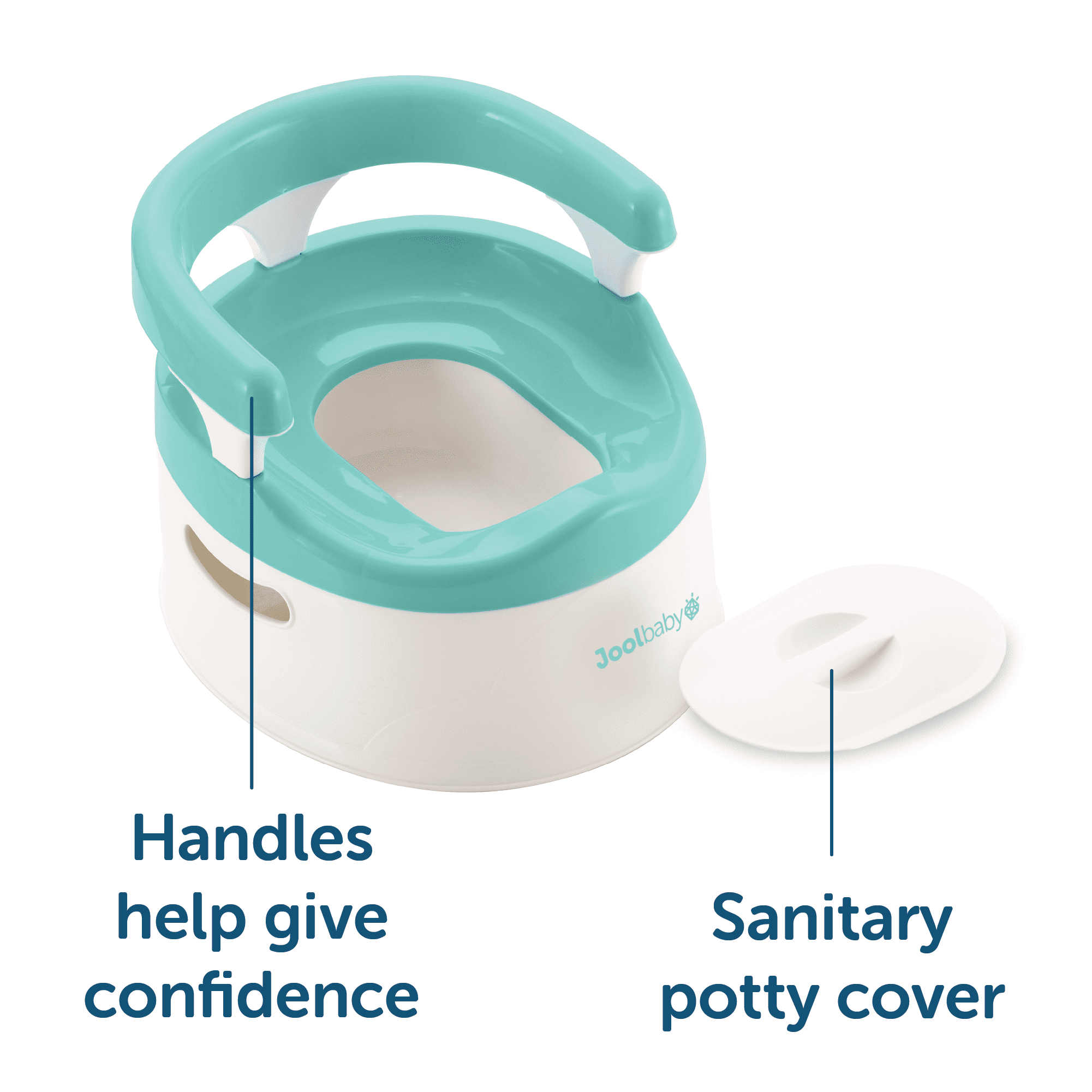Jool Baby Child Potty Training Chair for Boys and Girls, Handles & Splash Guard - Comfortable Seat for Toddler