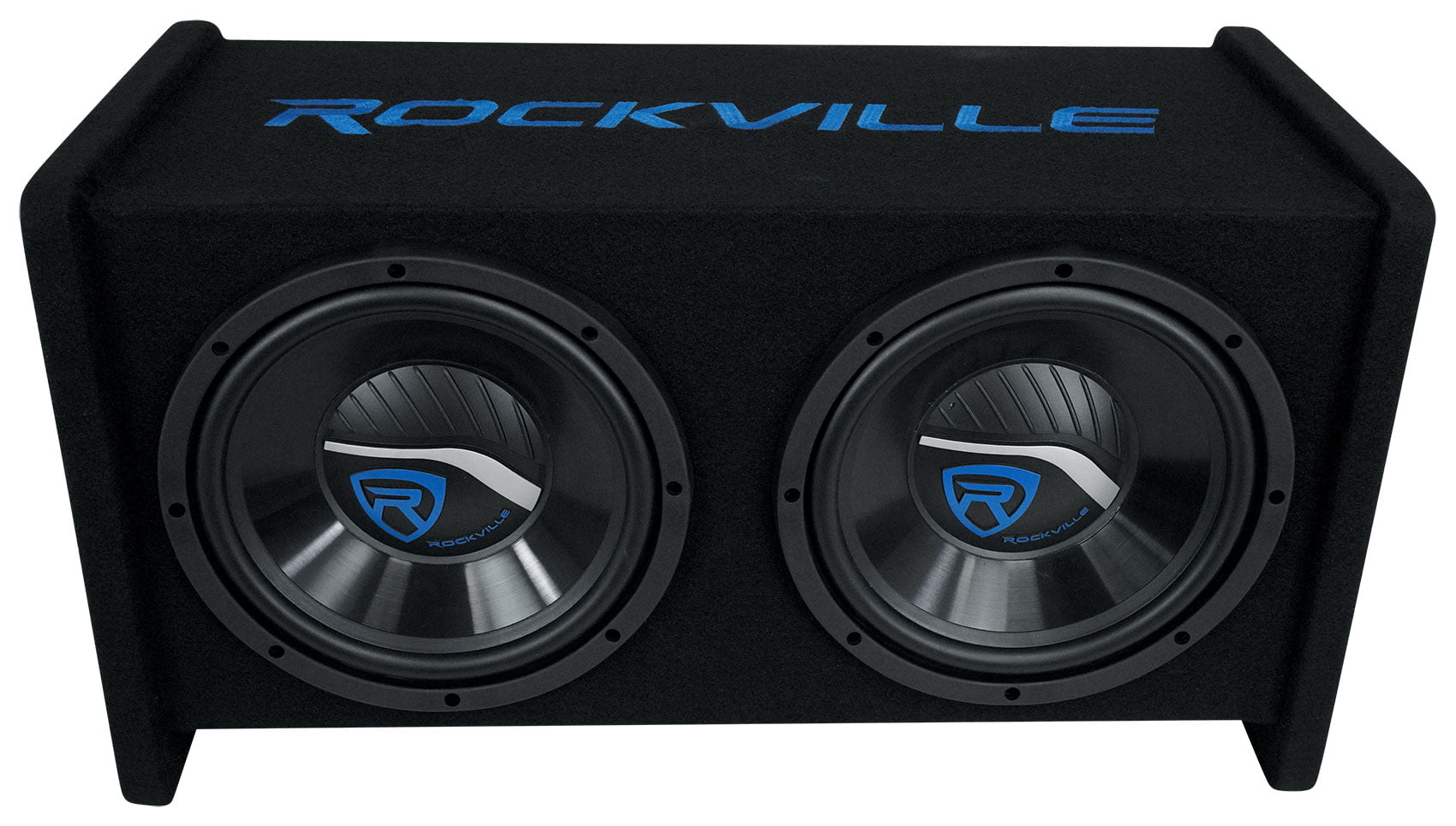 Rockville RV1010P Dual 10" 1000w Car Audio Subwoofers in Vented Sub Enclosure Box