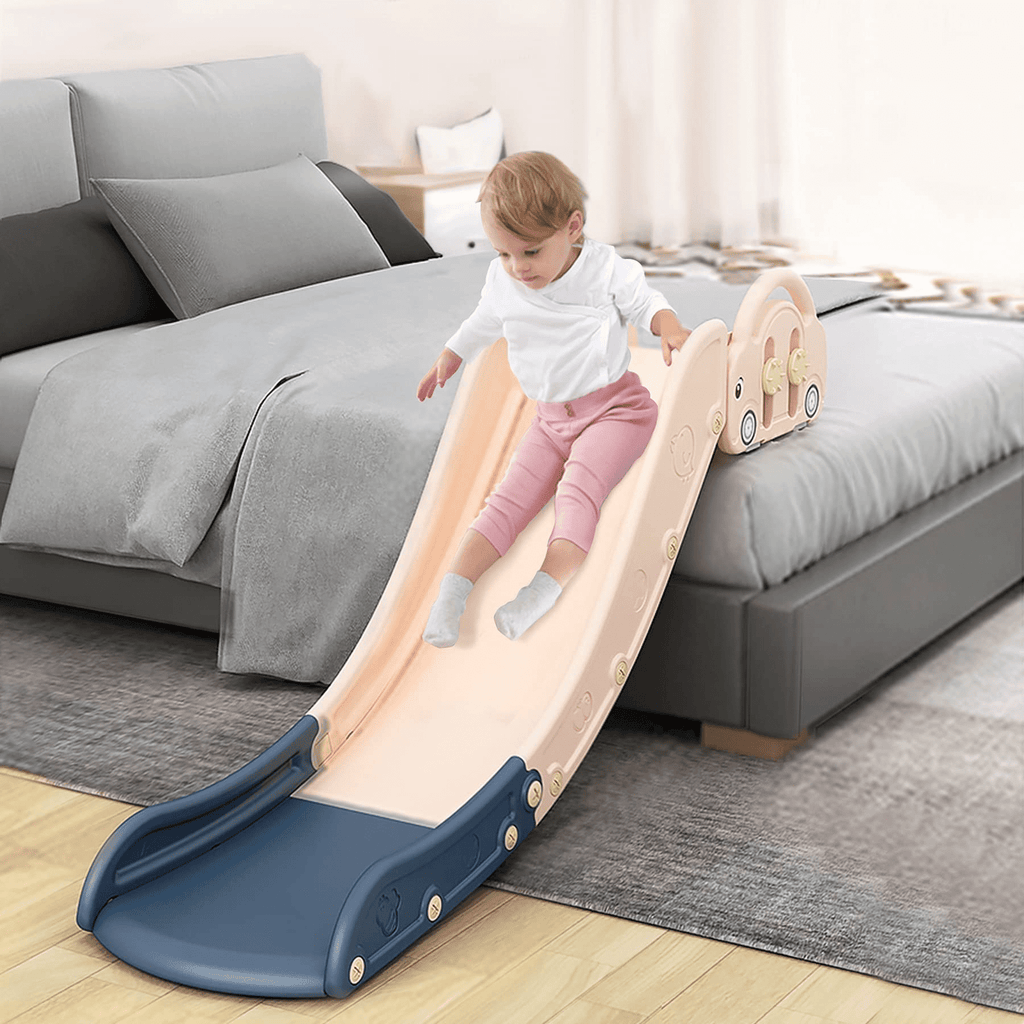 Ealing Indoor Kids Sofa Slide Climbing Slide Couch Stairs Extended Widened Toddler Slide Easy to Assemble The Lengthen Board Playset The Max Load-Bearing Capacity 220LBS,Pine Blue