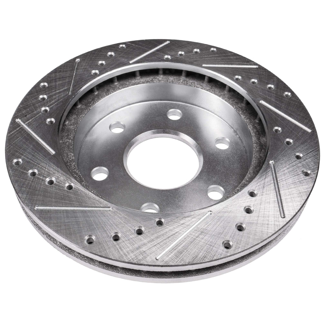 Detroit Axle - Brake Rotors for 12-20 Ford F-150 Drilled & Slotted Brakes Rotors 2012 2013 2014 2015 2016 2017 2018 2019 2020 Replacement: 13.78'' Front Rotor and 13.7'' Rear Rotor 6 Lug