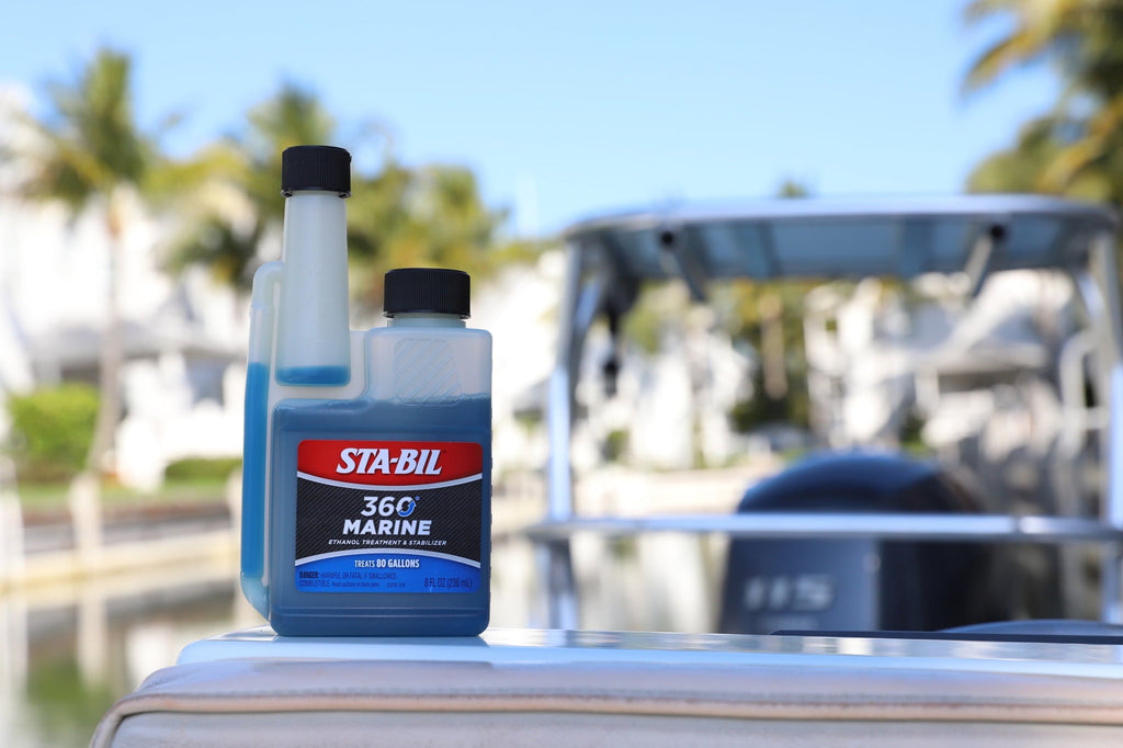 STA-BIL 360 Marine Ethanol Treatment & Fuel Stabilizer - Fuel System Cleaner - Fuel Injector Cleaner - Removes Water- Protects Fuel System - Treats 80 Gallons - 8 Fl. Oz.