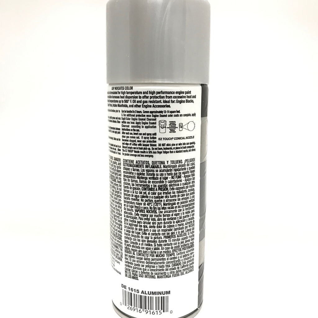 Duplicolor DE1615-4 Pack Engine Enamel Paint with Ceramic, Aluminum Color -12 oz