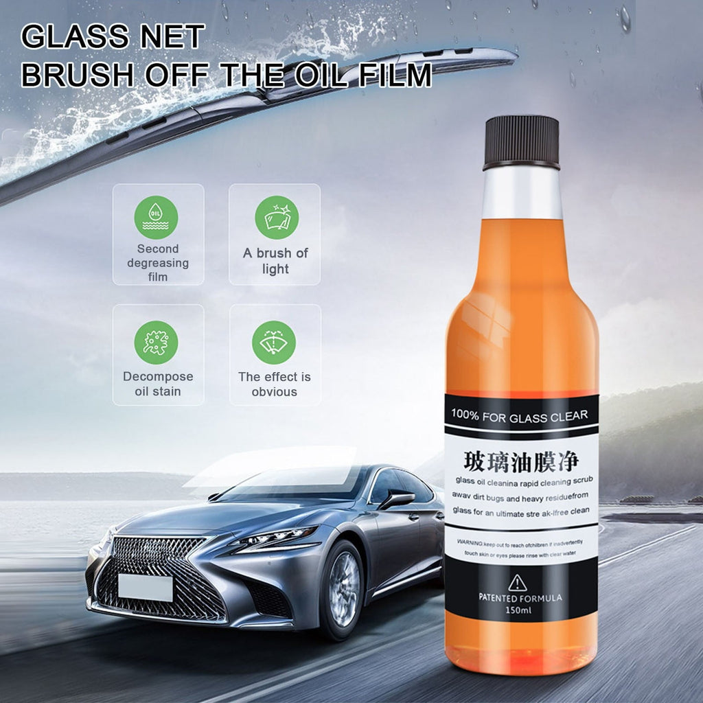 WQQZJJ Office Supplies 150ml Car Glass Oil Film Cleaner, Glass Film Removal Cream, Car Windshield Oil Film Cleaner, Glass Stripper Water Stain Remover 2pcs Up To 40% Off Home on Clearance