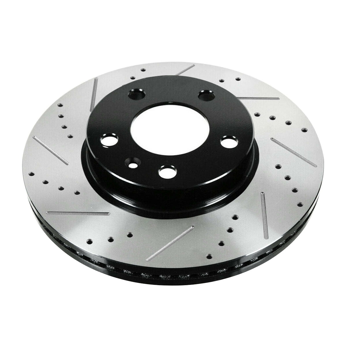 AutoShack Front Drilled Slotted Brake Rotors Black and Ceramic Pads Kit Driver and Passenger Side Replacement for 2011-2013 2014 2015 Chevrolet Cruze 2012-2017 Sonic 2016 Cruze Limited 1.4L 1.8L FWD