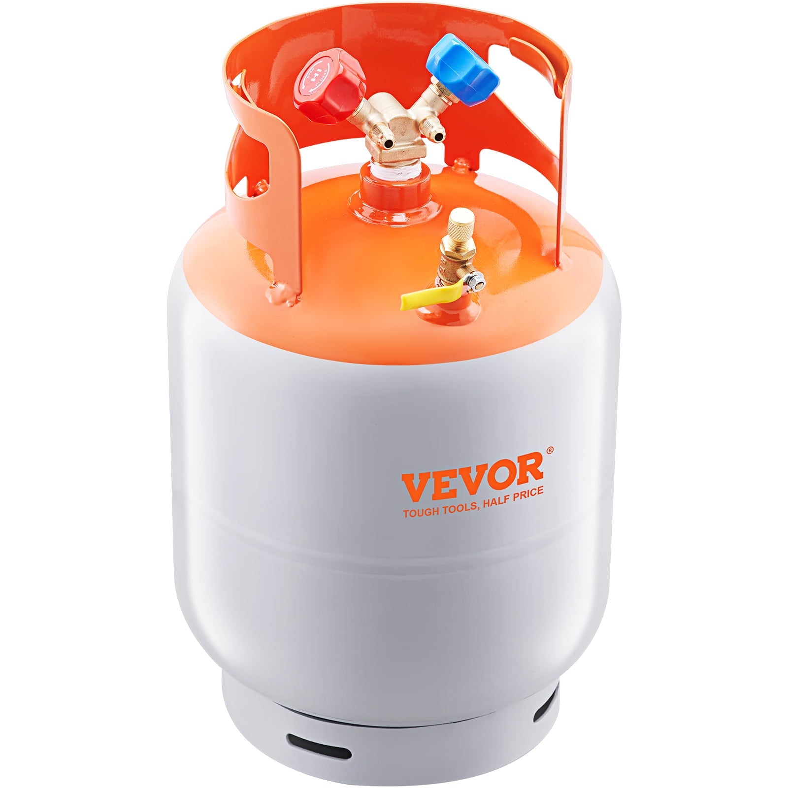 VEVOR Refrigerant Recovery Reclaim 30lb Cylinder Tank 400 PSI Liquid Rated Y Valve