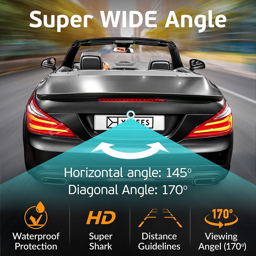 7" TFT LCD Monitor, Wireless Rear View Cams 2.4G Extra Long Range Signal Waterproof Backup Camera with Night Vision Reverse Camera, Vehicle Backup Cameras Kit for Car Truck