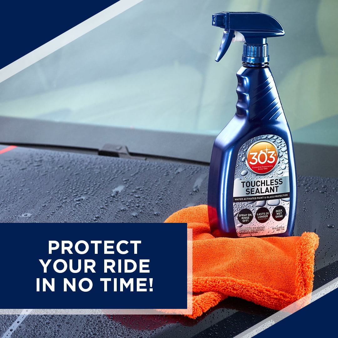 303 Touchless Sealant - SiO2 Water Activated Paint & Glass Protection - Spray On, Rinse Off - Lasts 2x Longer Than Wax - Deep, Wet Shine, 32 fl. oz. (30394CSR) Packaging May Vary