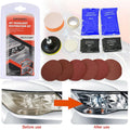 Heavy Duty Headlight Restoration Kit Car Lens Lamp Cleaning Sanding Repair Tools