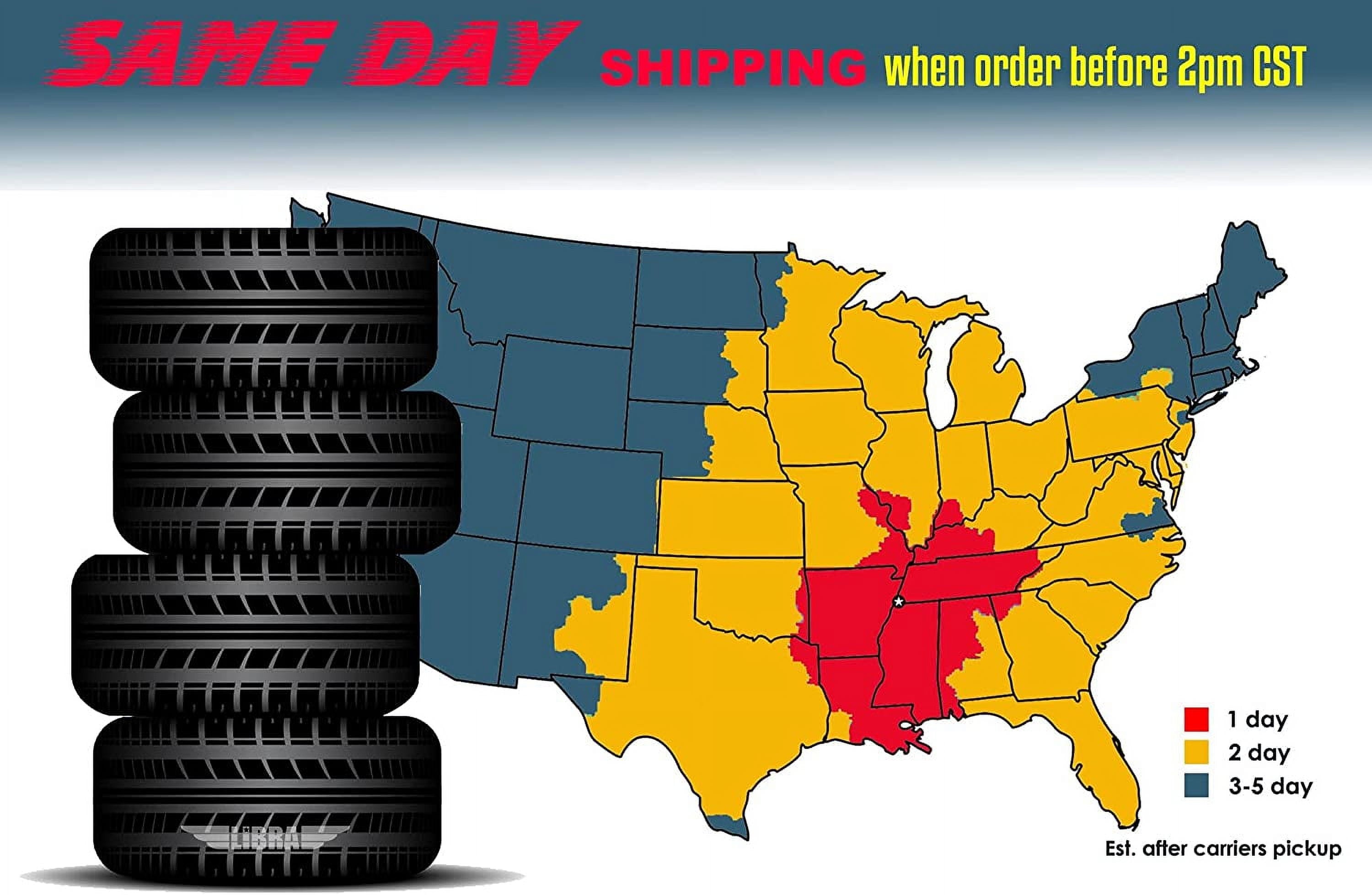 FREE COUNTRY Trailer Tires ST 205/75D15 6 PR Load Range C - 11021, Set 4