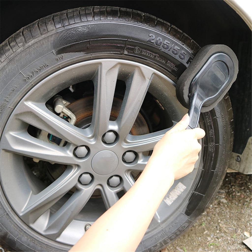Kiplyki Auto & Car Tire Wheel Waxing Polishing Sponge Washing Cleaning Brush Long Handle
