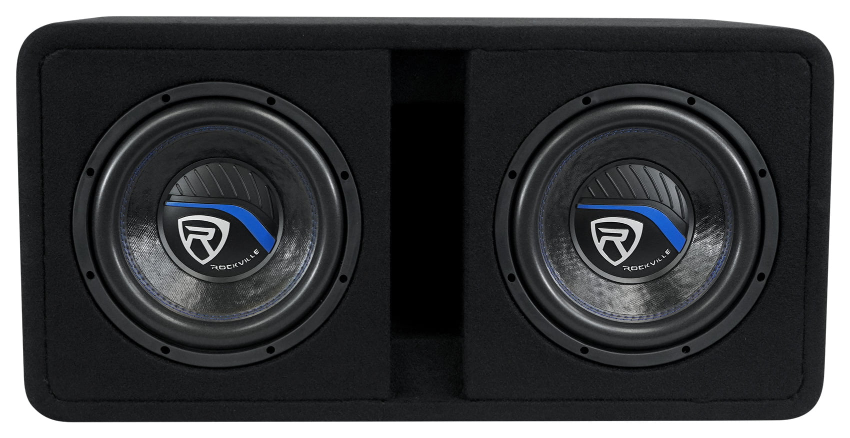 Rockville DV10K52 Dual 10" K5 2400w Car Subwoofers+Vented Sub Enclosure Box/2Ohm
