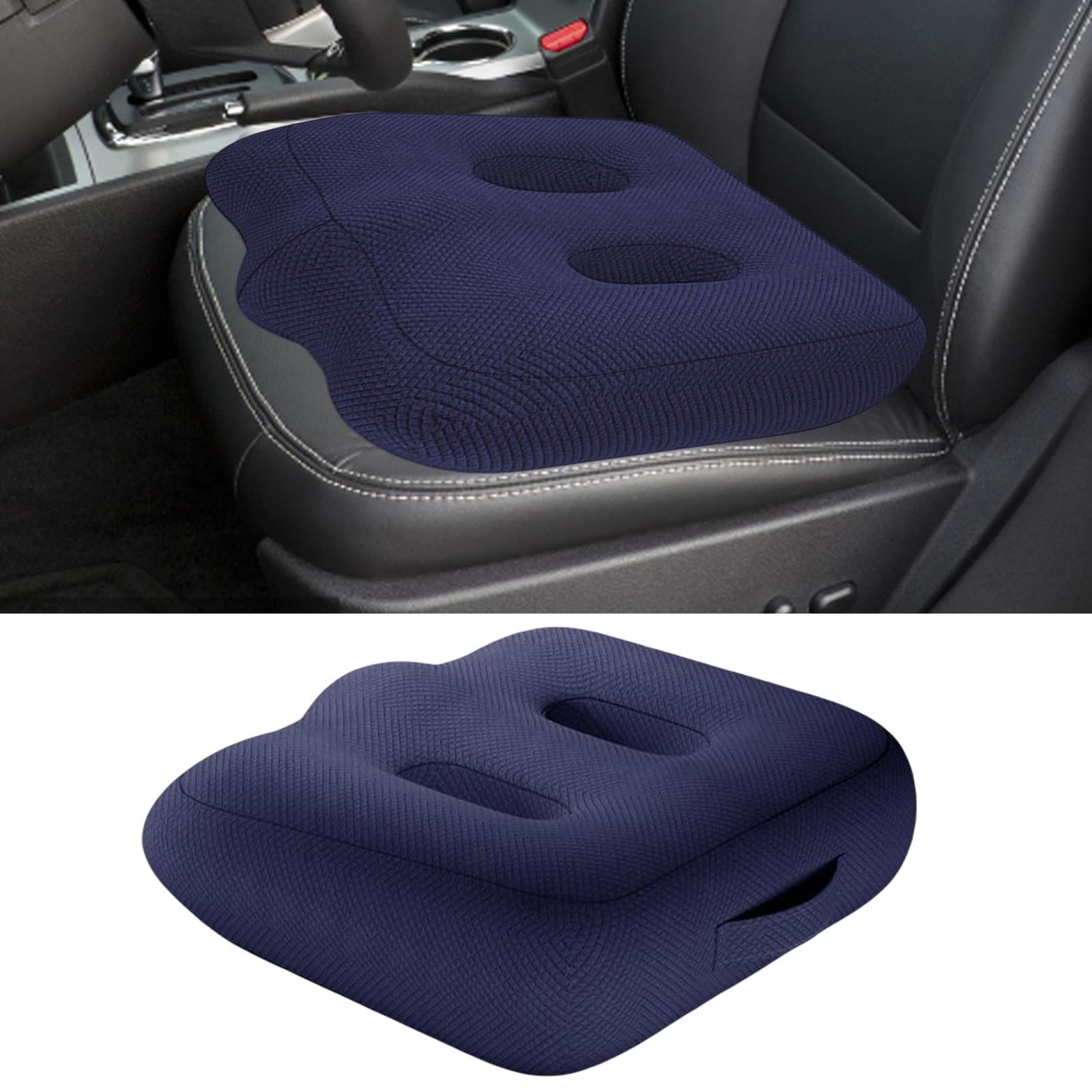 Adult Car booster Cushion, for Short Drivers People Office Chair Portable Comfortable Thickened Breathable Driving Auto Seat Pad ,Blue Style B