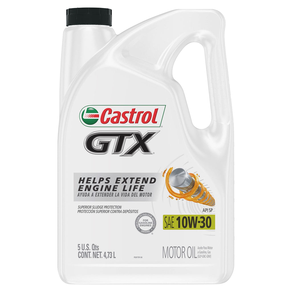 Castrol GTX 10W-30 Conventional Motor Oil, 5 Quarts