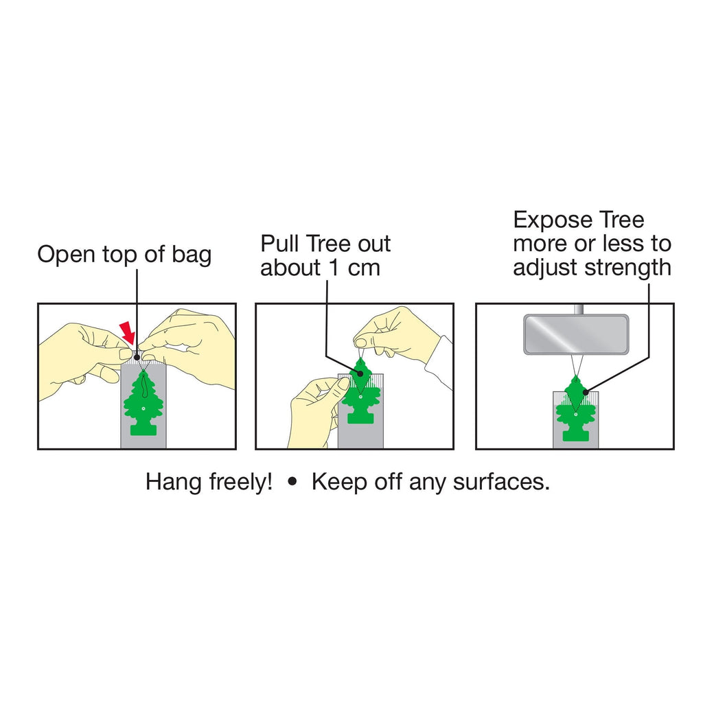 Little Trees Air Fresheners Vanillaroma Fragrance 3-Pack