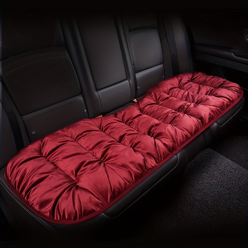New Warm Cotton Flocking Car Seat Cushion Thickened Plush Free Bundle Single Piece Car Cushion Rear Row Seat Cushion