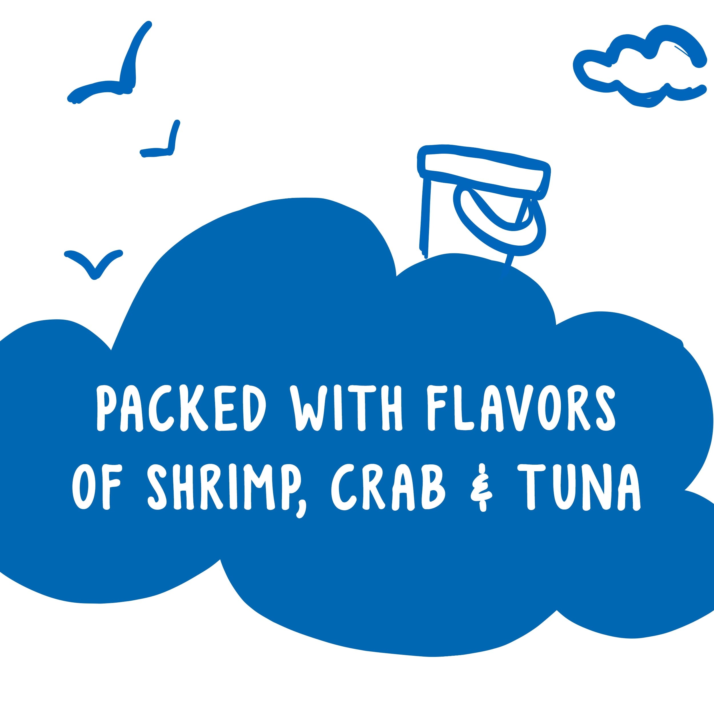 Purina Friskies Cat Treats, Party Mix Beachside Crunch Snacks, 2.1 oz Pouch