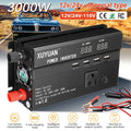 3000W Car Power Inverter Watt DC 12V/24V to AC 110V Vehicle Converter RV Truck