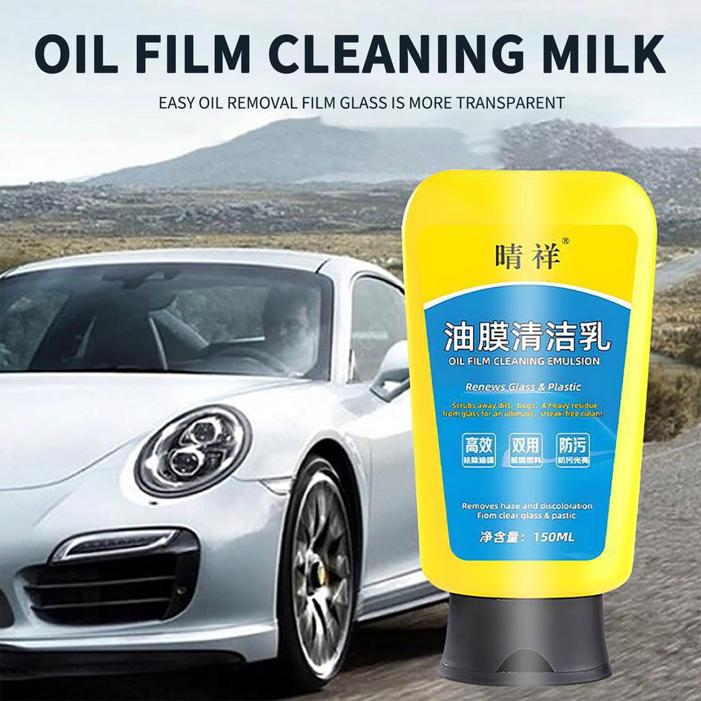 Tepsmf Popular Car Oil Film Cleaning Emulsion, Windshield Oil Film Stain Removal, Wiper Oil Film Cleaning Agent 150ml