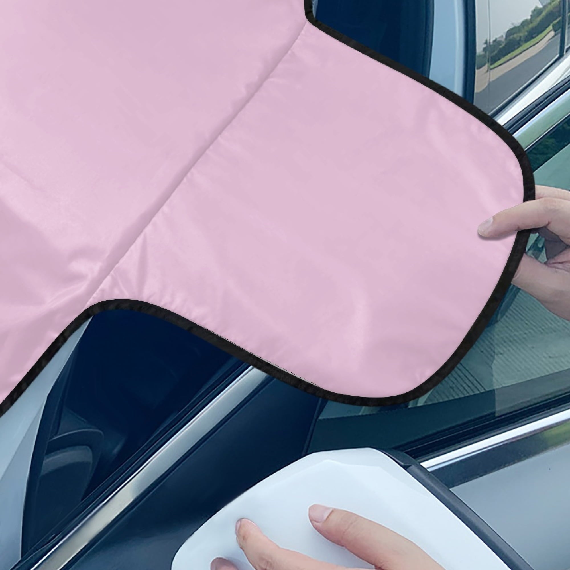 JINMUZAO Rainbow Windshield Snow Ice Cover, Protects Windshield and Wipers from Weatherproof, Rain, Sun, Frost, Vehicles, Cars Trucks Vans and SUVs,55.9"x37.7"