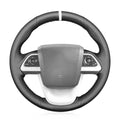 Mewant Handsewing Black Artificial Leather Steering Wheel Cover Wraps for Toyota Prius 4 2016-2022 Prius Prime 2017-2022 Mirai 2016-2018