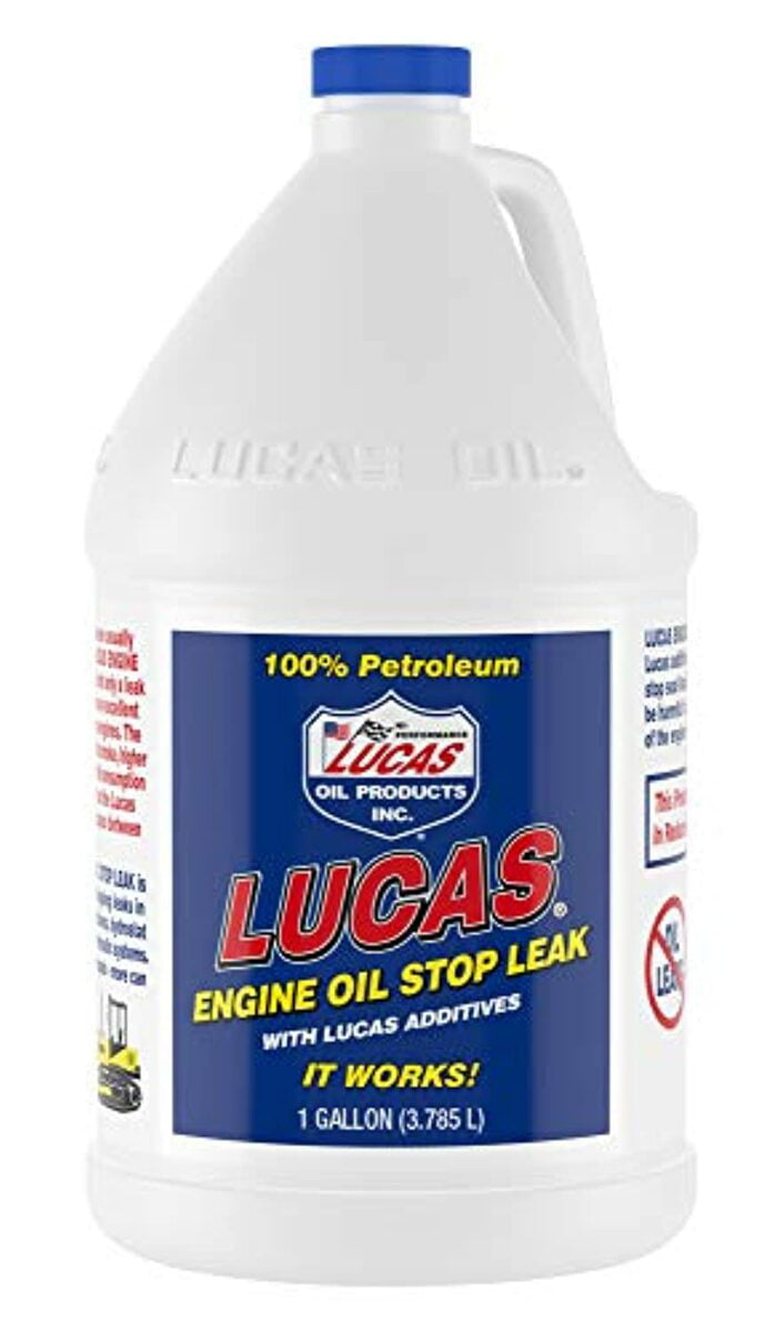 Lucas Oil 10279 Engine Oil Additives, Engine Oil Stop Leak, Gallon Size Bottle