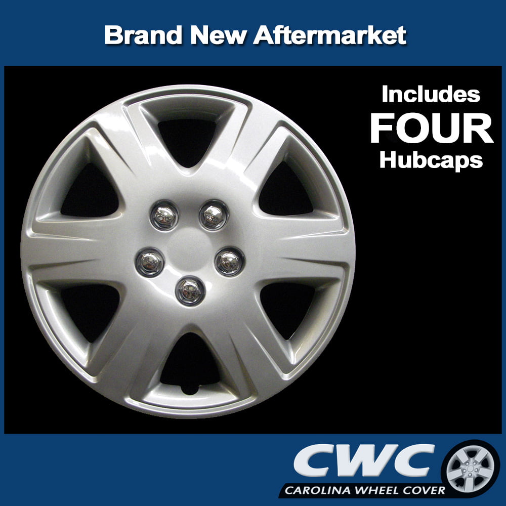 CarolIna Wheel Cover 15-In. Premium Hubcap Set for Toyota Corolla 2005 - 2008 Replacement (4 Pack)