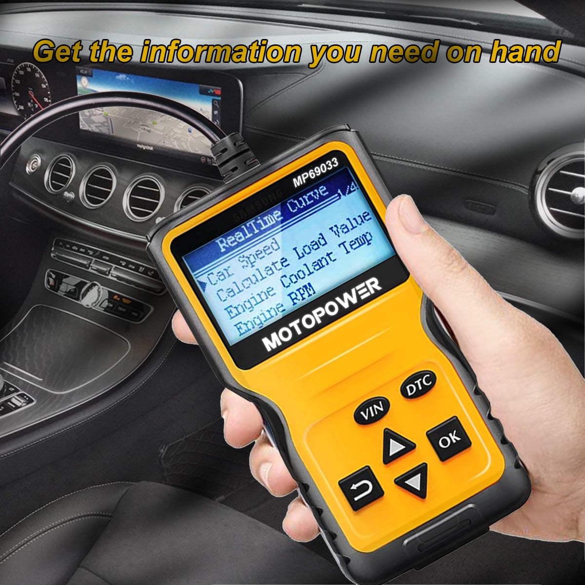 MOTOPOWER Car OBD2 Code Reader OBD2 Scanner Engine Fault Code Reader Car Diagnostic Scan Tool